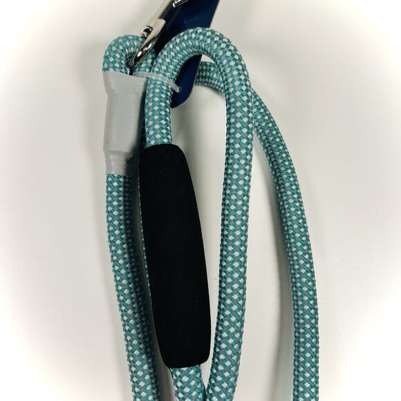 YOULY Reflective Teal Small Dog Leash 5ft Rope Lead Comfort Handle 1/4“ Diameter - Picture 3 of 12